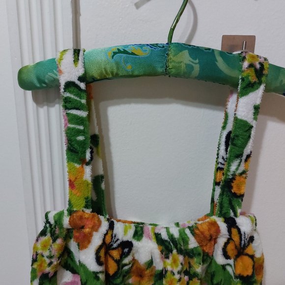 Blue Star Fleece Shower Wrap Tank Bathrobe Soft Comfortable One Size Fits Most - Picture 3 of 11